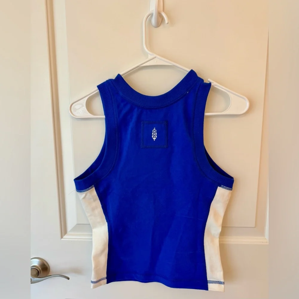NWOT Free People Movement Powerwalk Tank-Radiant Blue